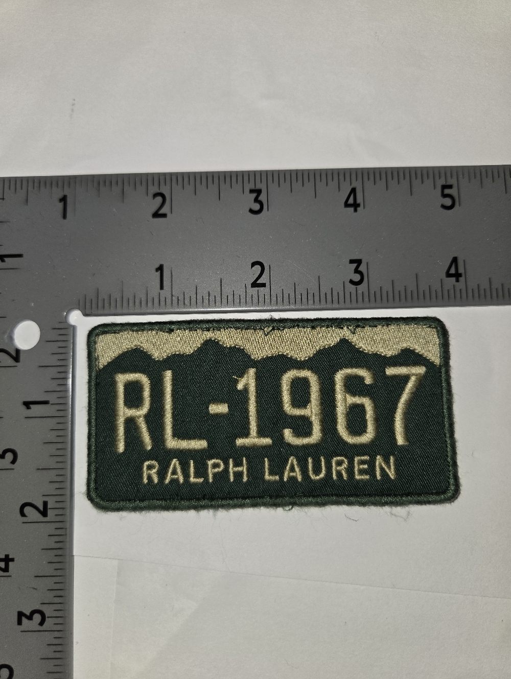 Polo Ralph Lauren Patches RL-1967 License plate Logo Patch